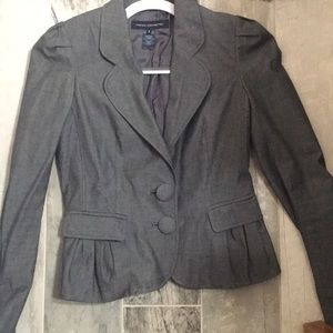 French Connection Gray Blazer Sz 6